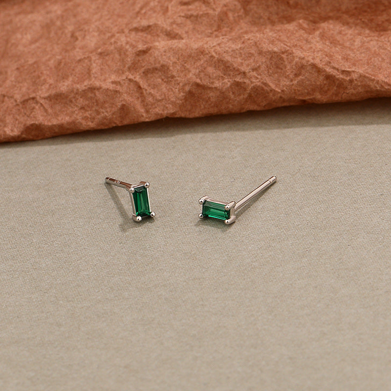 Solid S925 Silver Little Bricks Earrings