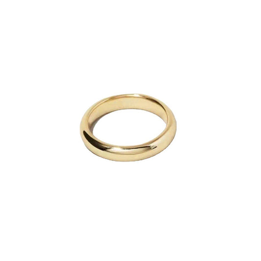 Stainless Steel Golden Ring