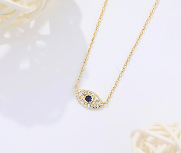 Solid S925 Silver Magical Eye Necklace