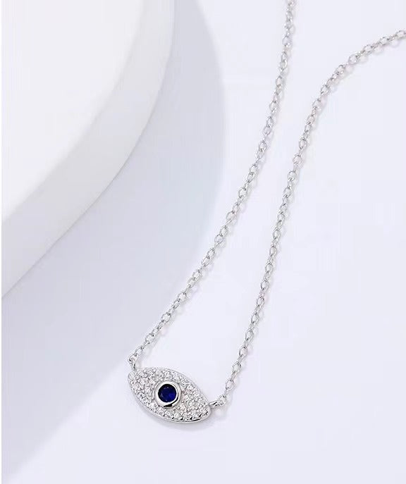 Solid S925 Silver Magical Eye Necklace