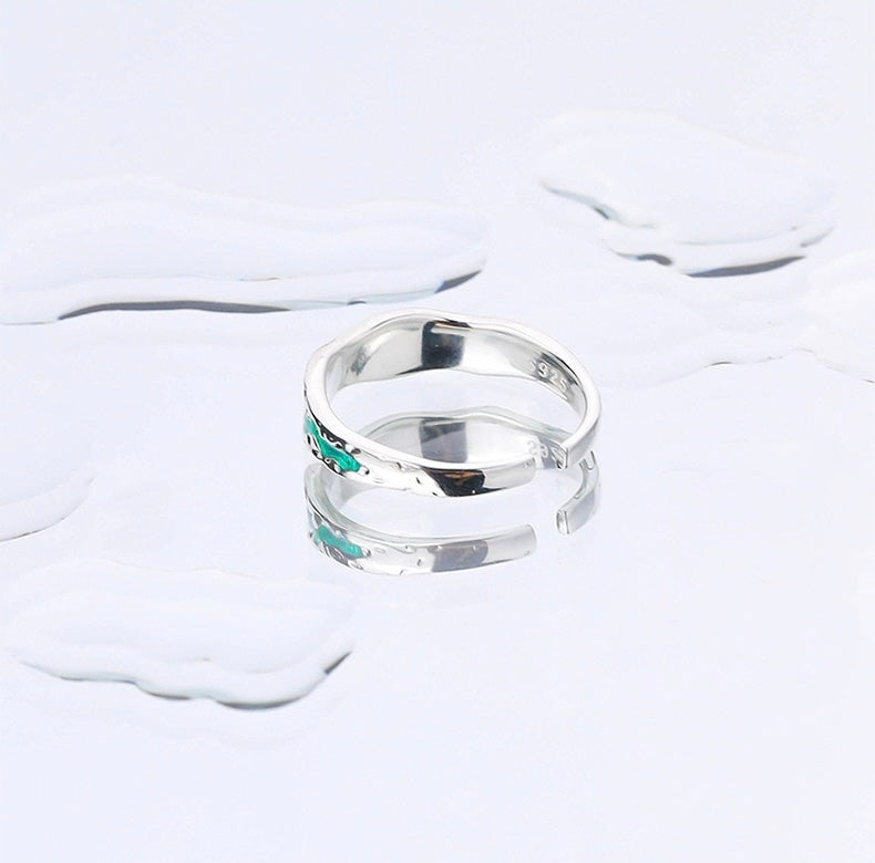 Solid S925 Silver Milky Way Rings