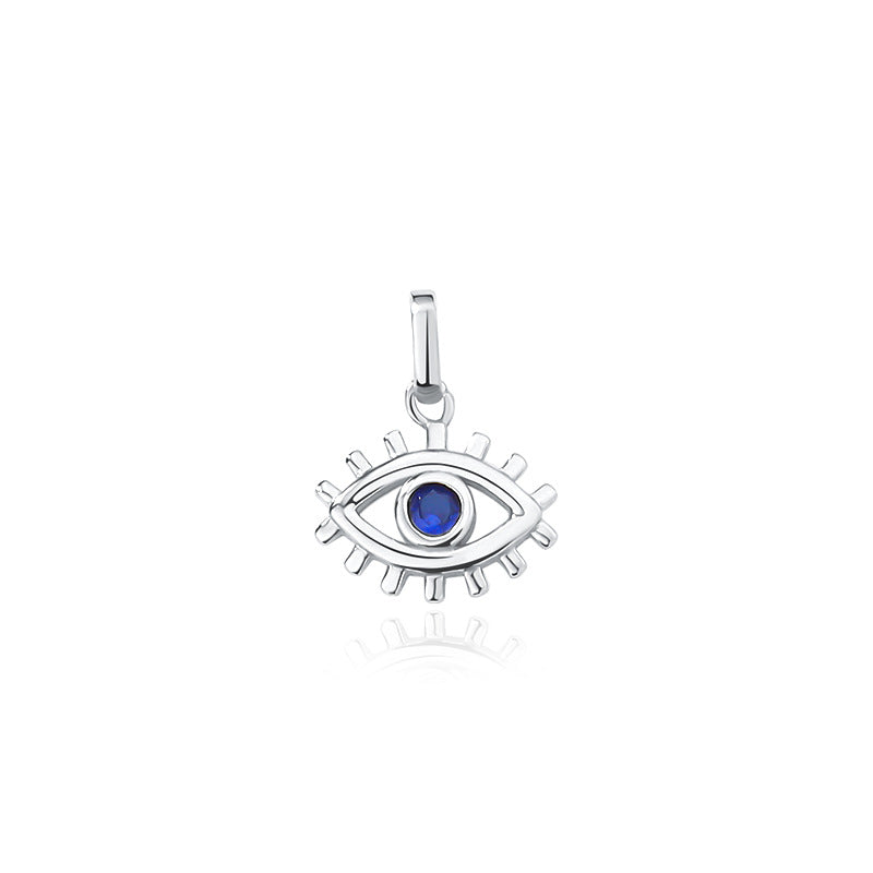 Solid S925 Silver The Eye of Power Necklace