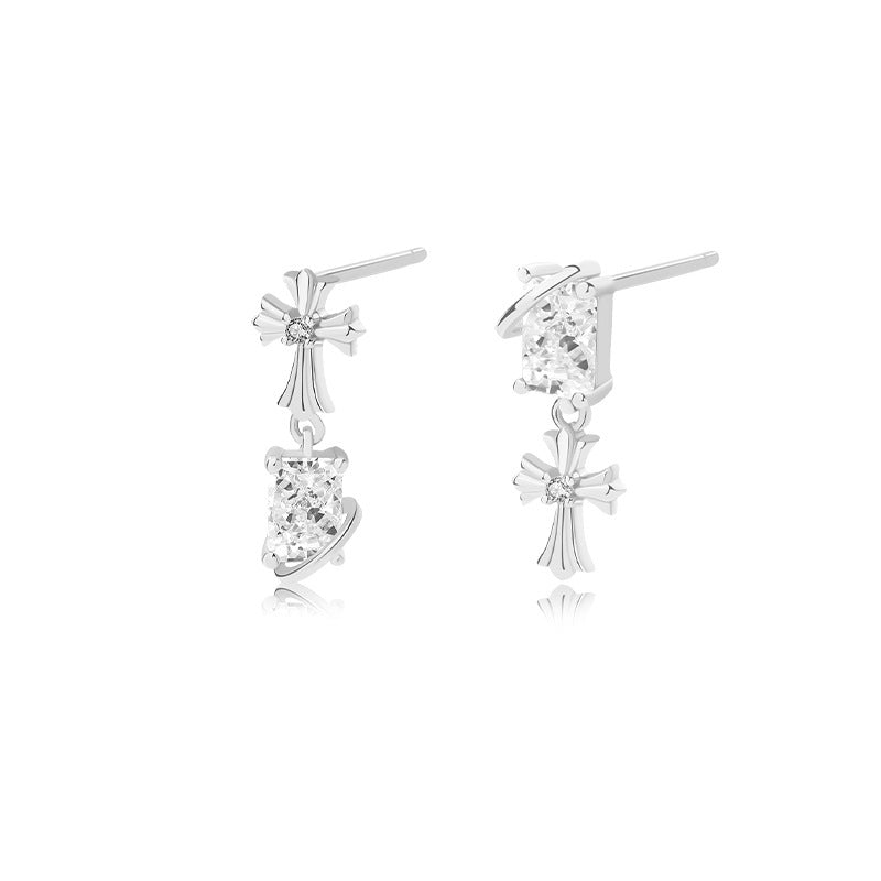 Solid S925 Silver Agatha Earrings