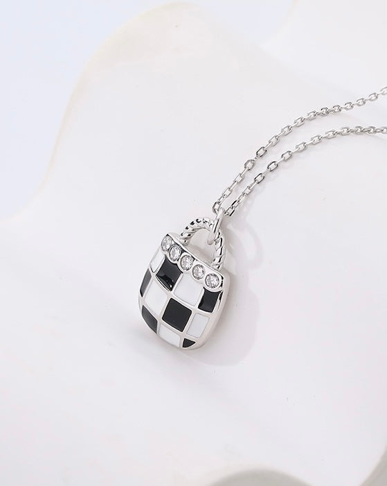 Solid S925 Silver Treasure Chess Necklace