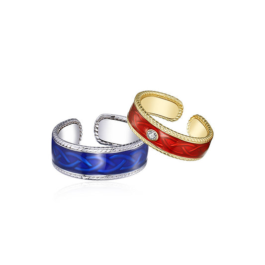 Solid S925 Silver Soulmate Rings