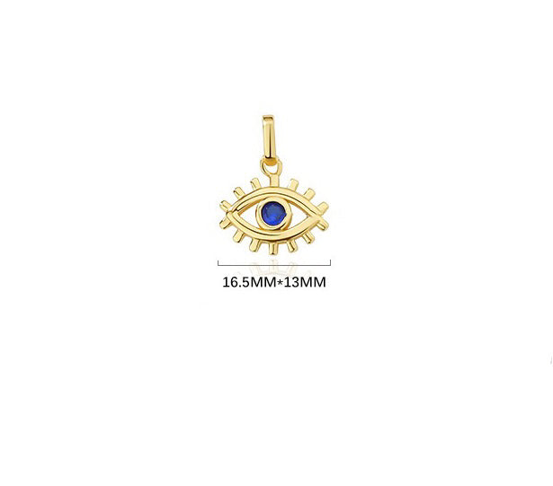 Solid S925 Silver The Eye of Power Necklace