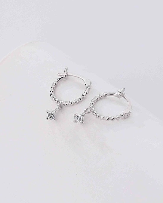 Solid S925 Silver Aditi Earrings