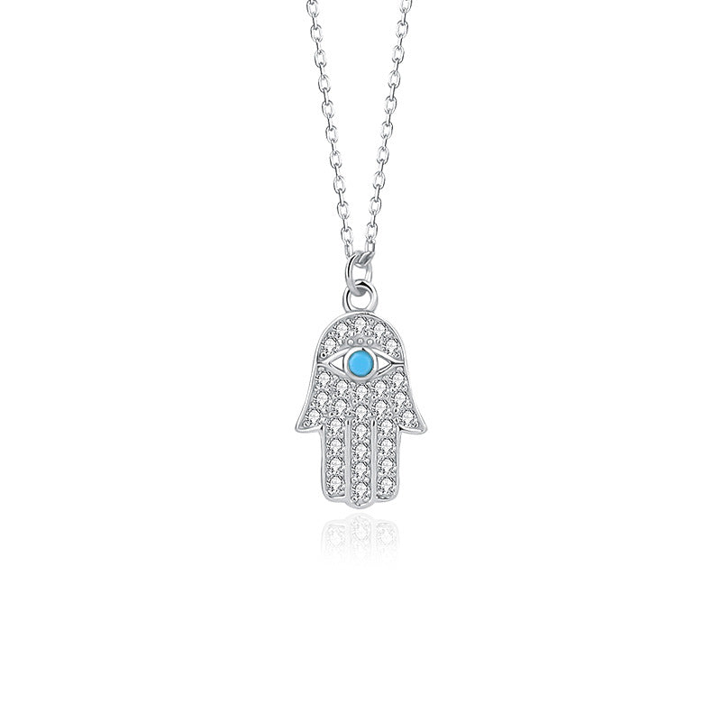 Solid S925 Silver Smurf Necklace