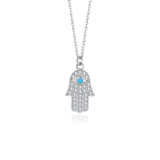 Solid S925 Silver Smurf Necklace