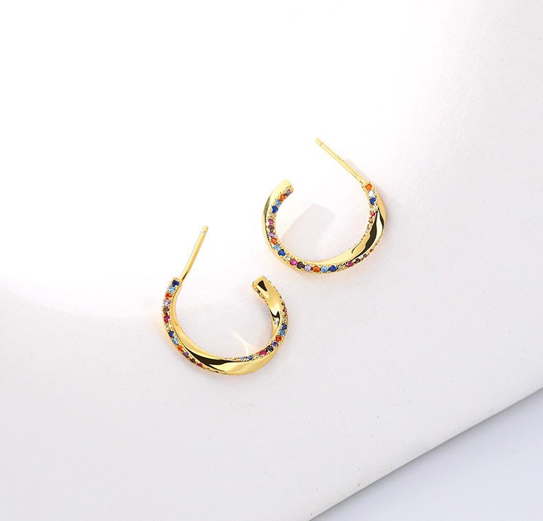 Solid S925 Silver Eileen Earrings