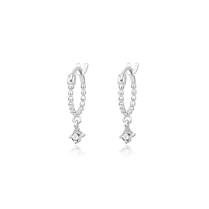 Solid S925 Silver Aditi Earrings