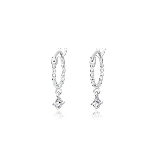 Solid S925 Silver Aditi Earrings