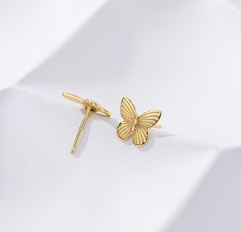 Solid S925 Silver Winni Butterfly Earrings