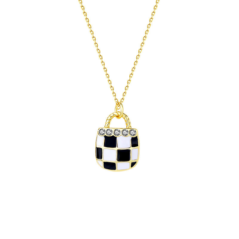 Solid S925 Silver Treasure Chess Necklace