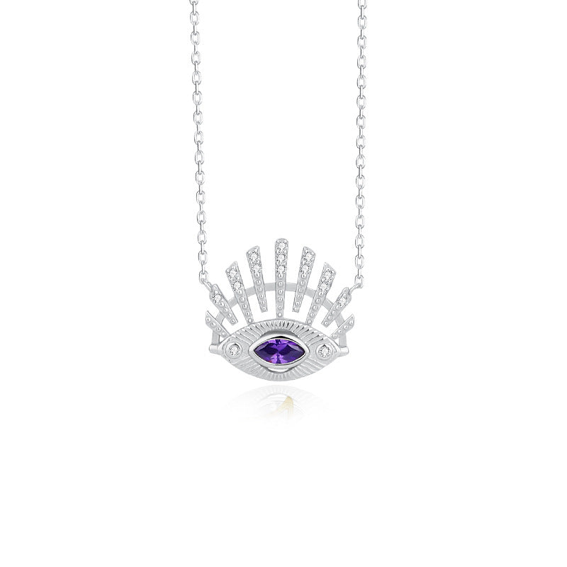 Solid S925 Silver The Primordial Eye Necklace