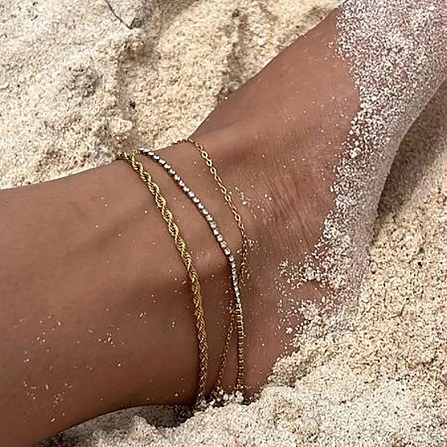 Stainless Steel Rope Anklet