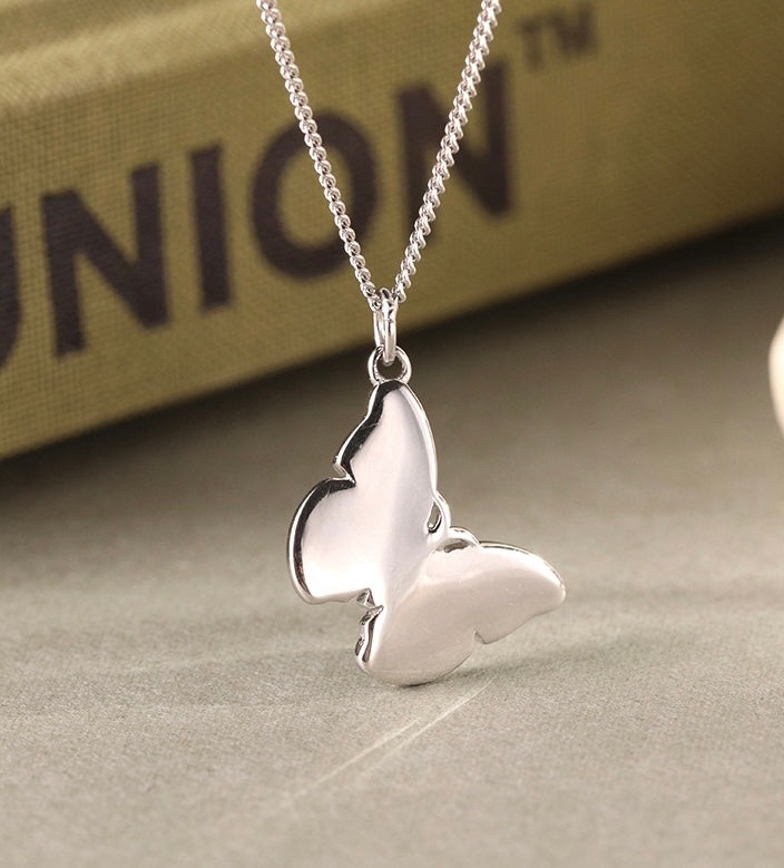 Solid S925 Silver Salome Butterfly Necklace