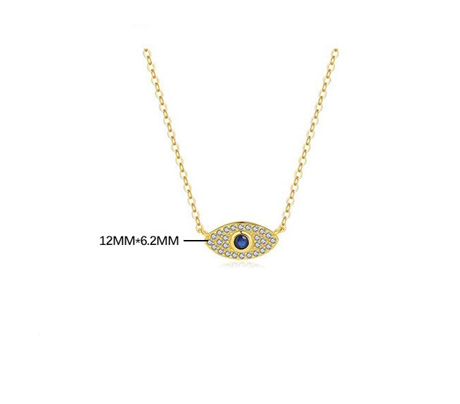 Solid S925 Silver Magical Eye Necklace