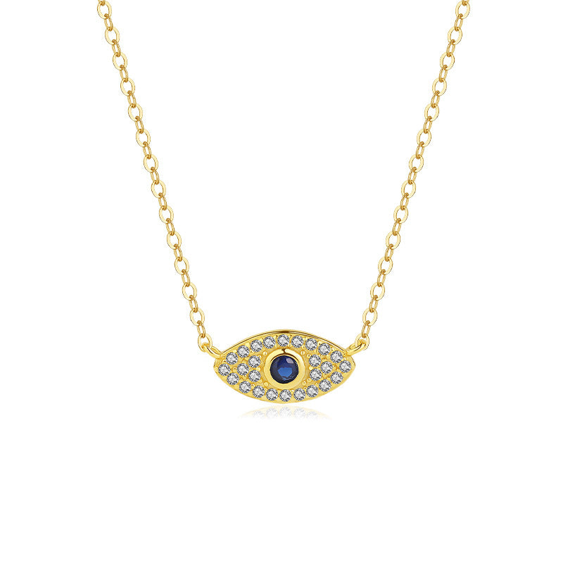 Solid S925 Silver Eye of Power Necklace