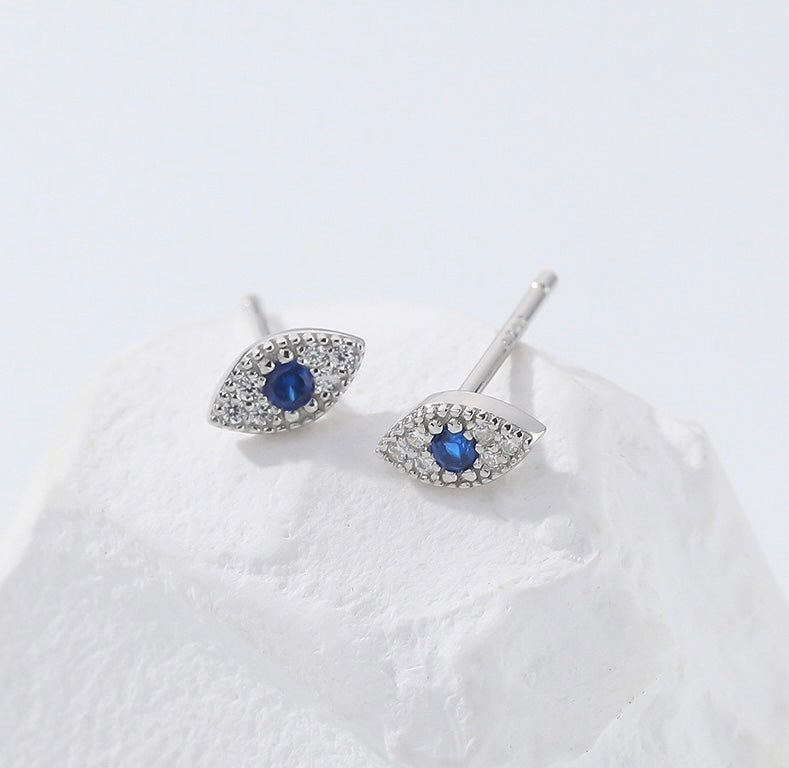 Solid S925 Silver Magical Eye Earrings