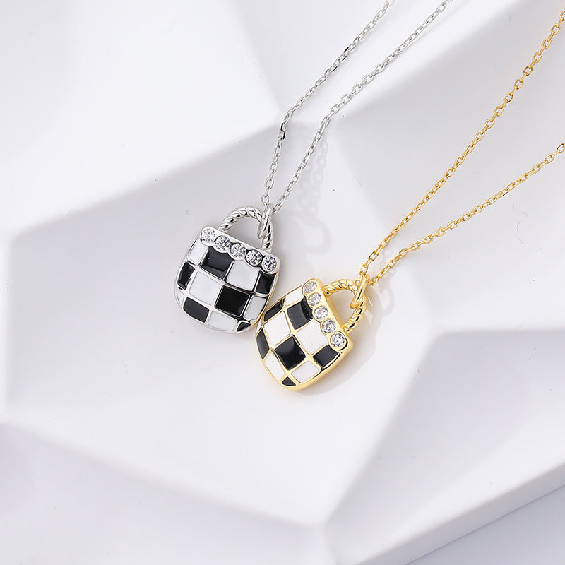 Solid S925 Silver Treasure Chess Necklace