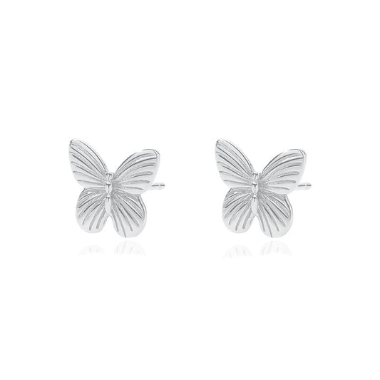 Solid S925 Silver Winni Butterfly Earrings