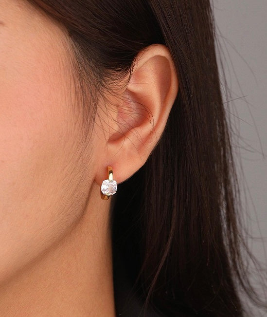 Solid S925 Silver Lia Earrings