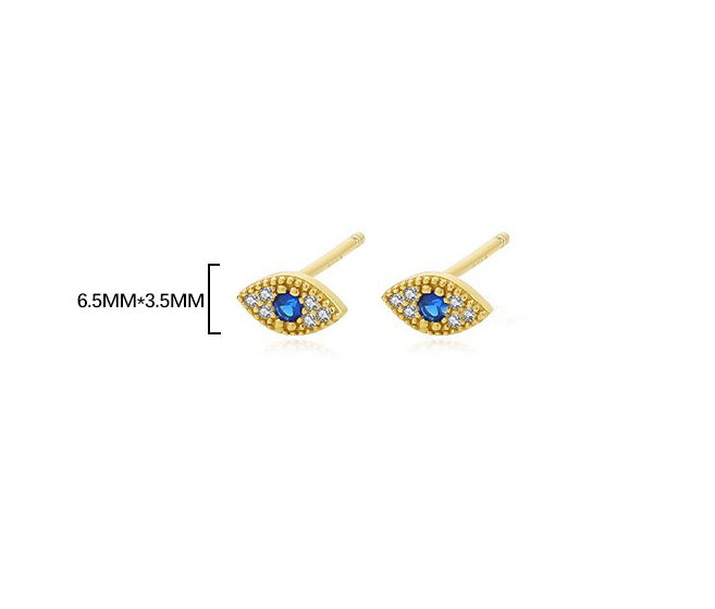 Solid S925 Silver Magical Eye Earrings