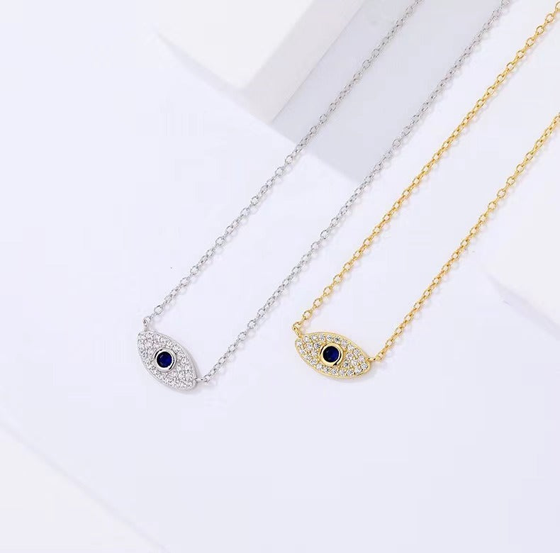 Solid S925 Silver Magical Eye Necklace