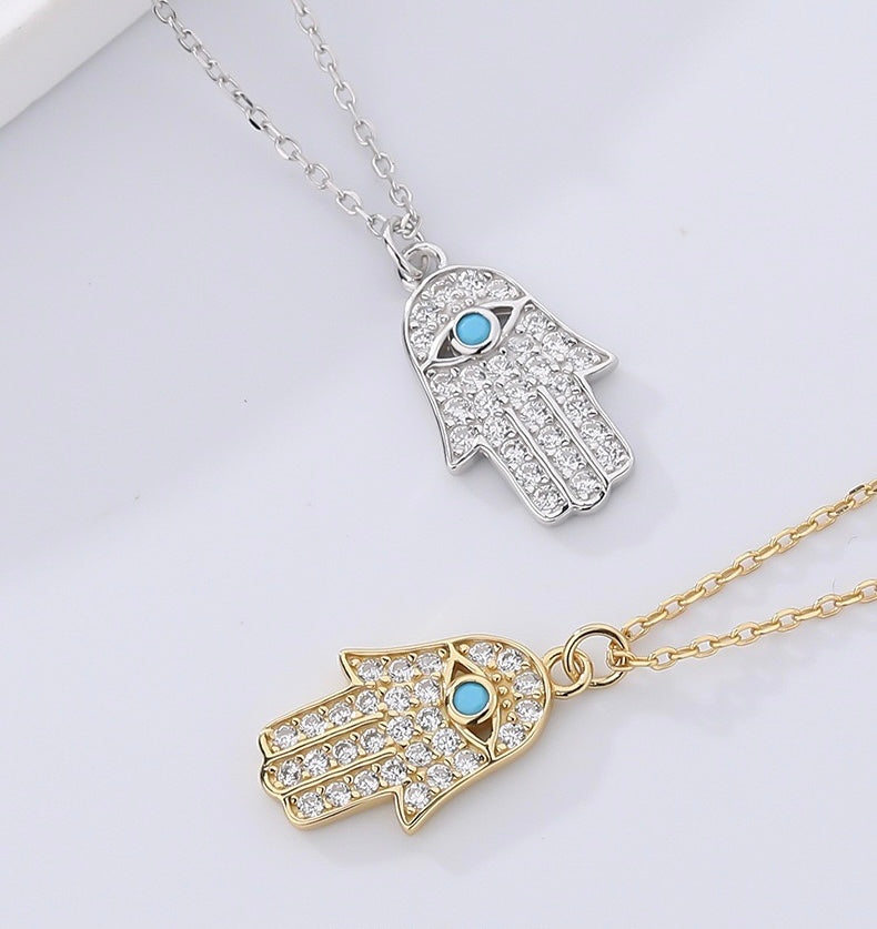 Solid S925 Silver Smurf Necklace